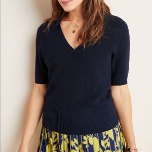 Anthropologie Josie Polo Sweater Tee